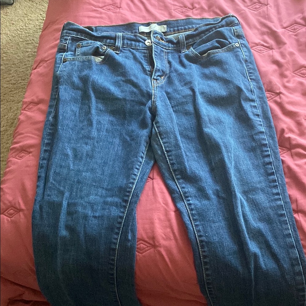 Levi's Blue Straight Leg Jeans Classic Denim